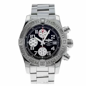 Breitling Super Avenger II A13370 “Black Dial” Premium Duplicate Edition